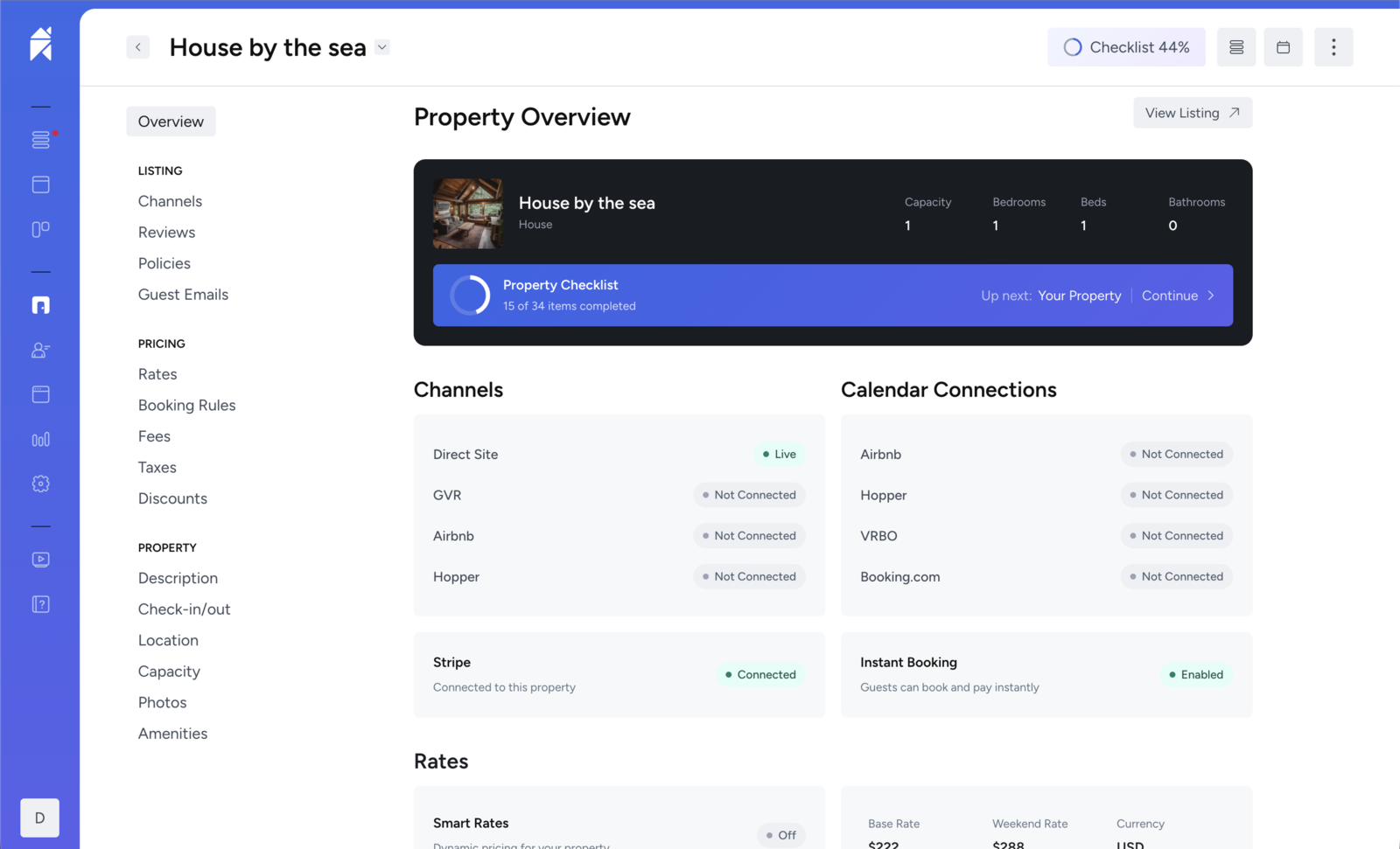 Futurestay: Property overview