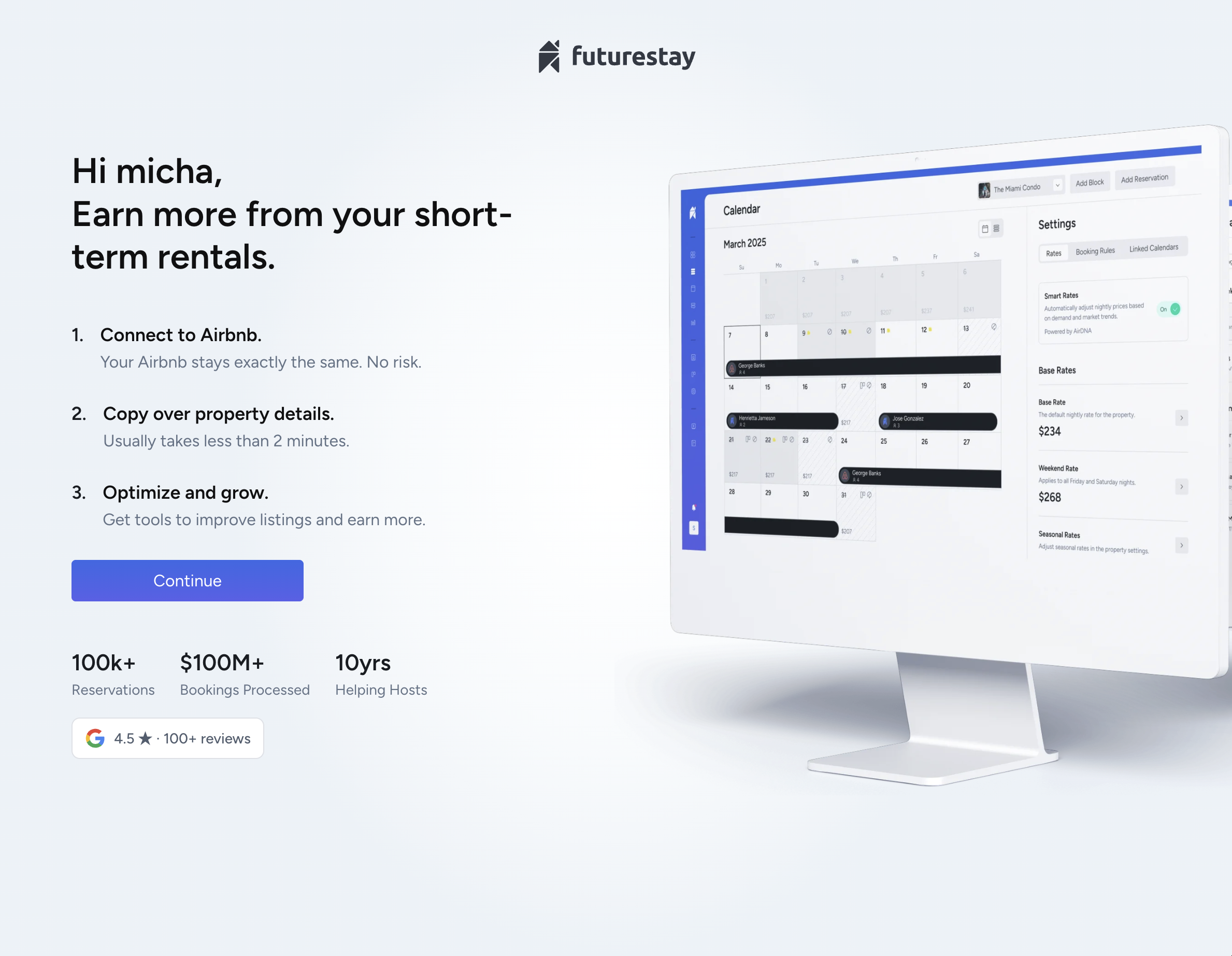 Futurestay live product: earn more from your short-term rentals