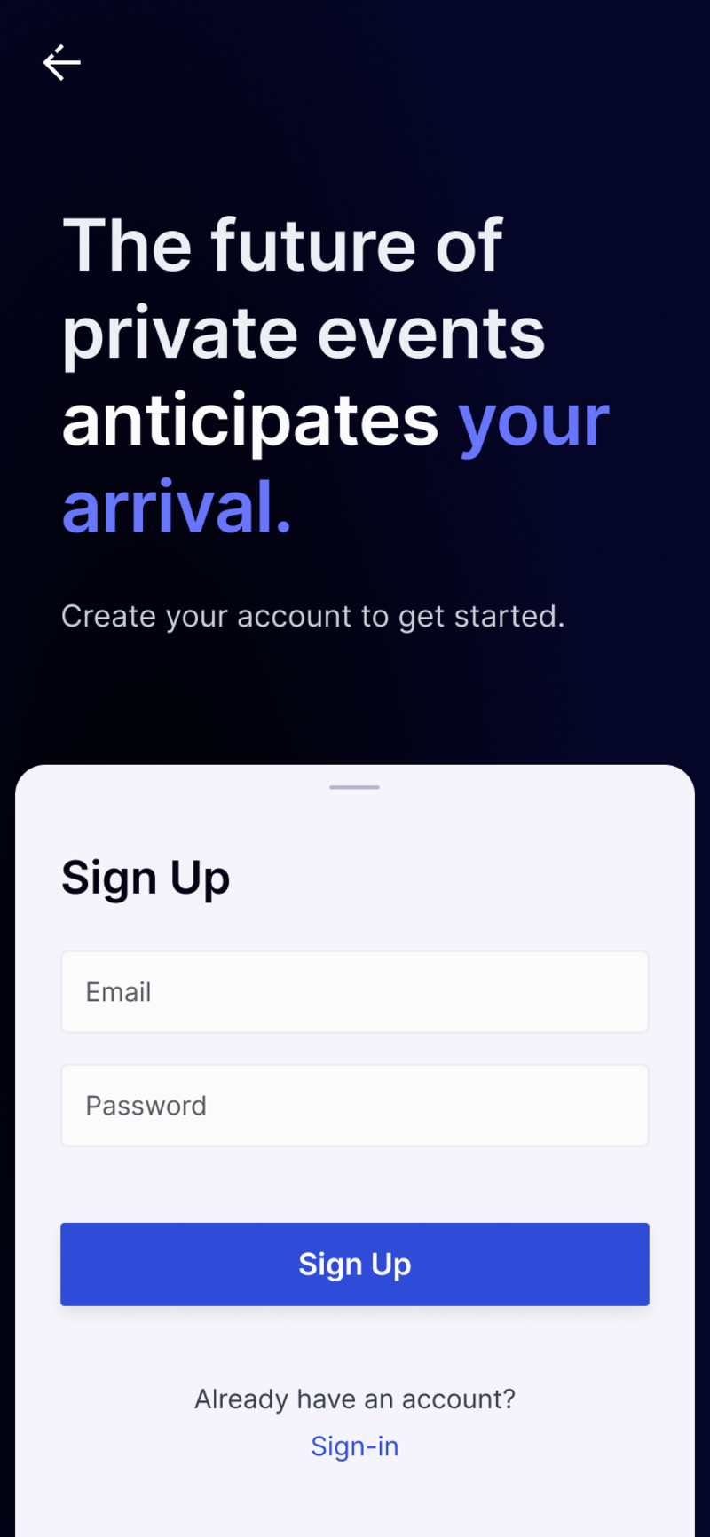 VOW: Guest onboarding